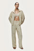Nocturne Off-White Women Jacquard Wide-Leg Trousers SKU: N26YN3504_0014 Image 05