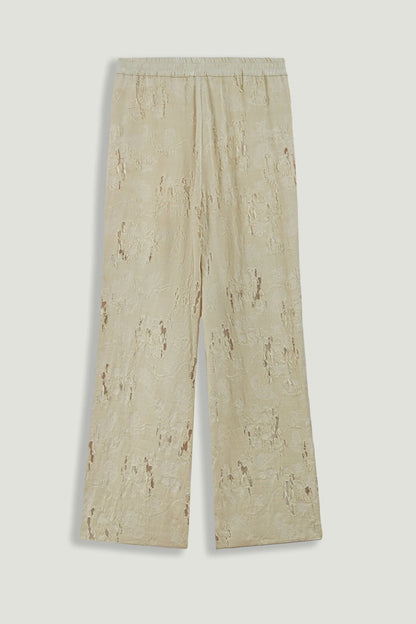 Nocturne Off-White Women Jacquard Wide-Leg Trousers SKU: N26YN3504_0014 Image 09