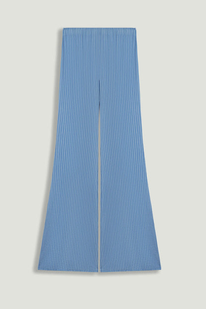Nocturne Blue Women High-Waist Flare Trousers SKU: N26YN3510_0011 Image 07