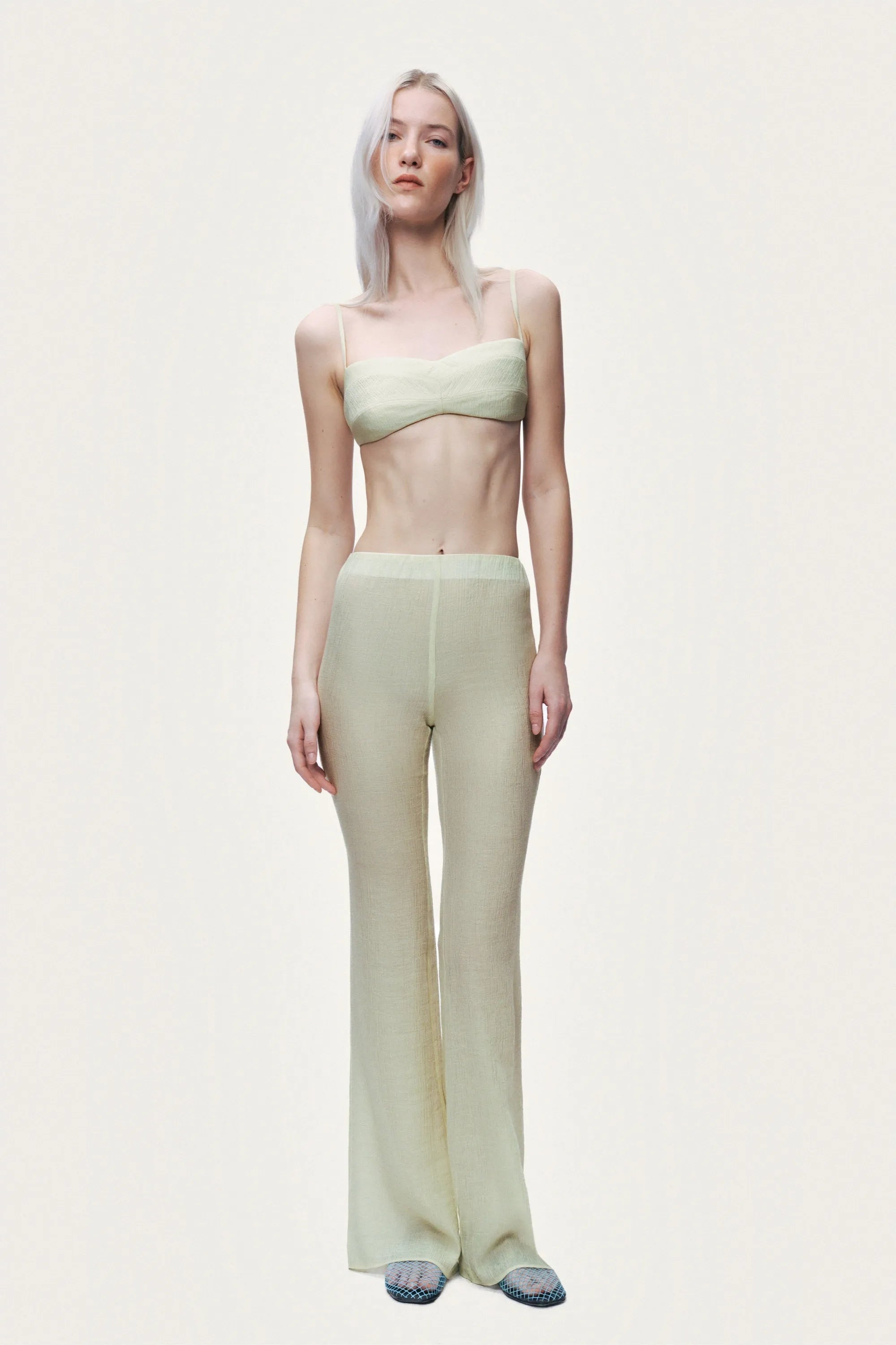 Nocturne Multi-Coloured Women High-Waist Flare Trousers SKU: N26YN3511_0120 Image 02