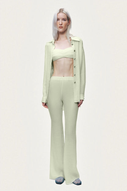 Nocturne Multi-Coloured Women High-Waist Flare Trousers SKU: N26YN3511_0120 Image 03