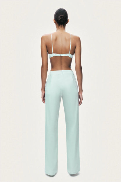 Nocturne Mint Green Women Straight Leg Trouser SKU: N26YN3514_0037 Image 03