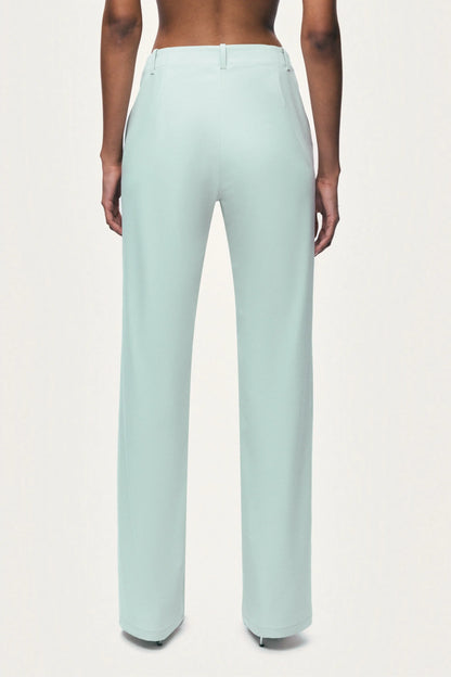 Nocturne Mint Green Women Straight Leg Trouser SKU: N26YN3514_0037 Image 04