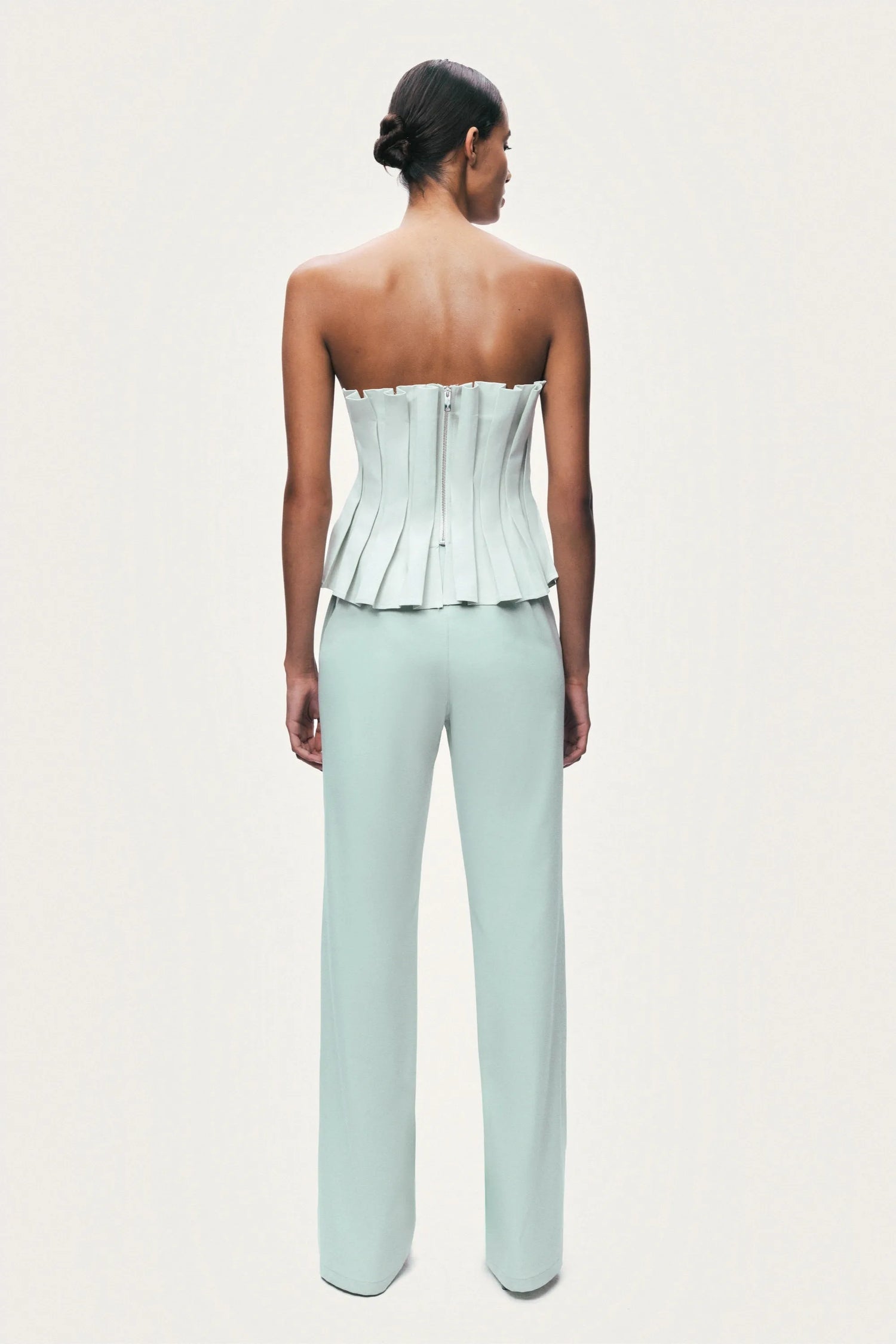 Nocturne Mint Green Women Straight Leg Trouser SKU: N26YN3514_0037 Image 08