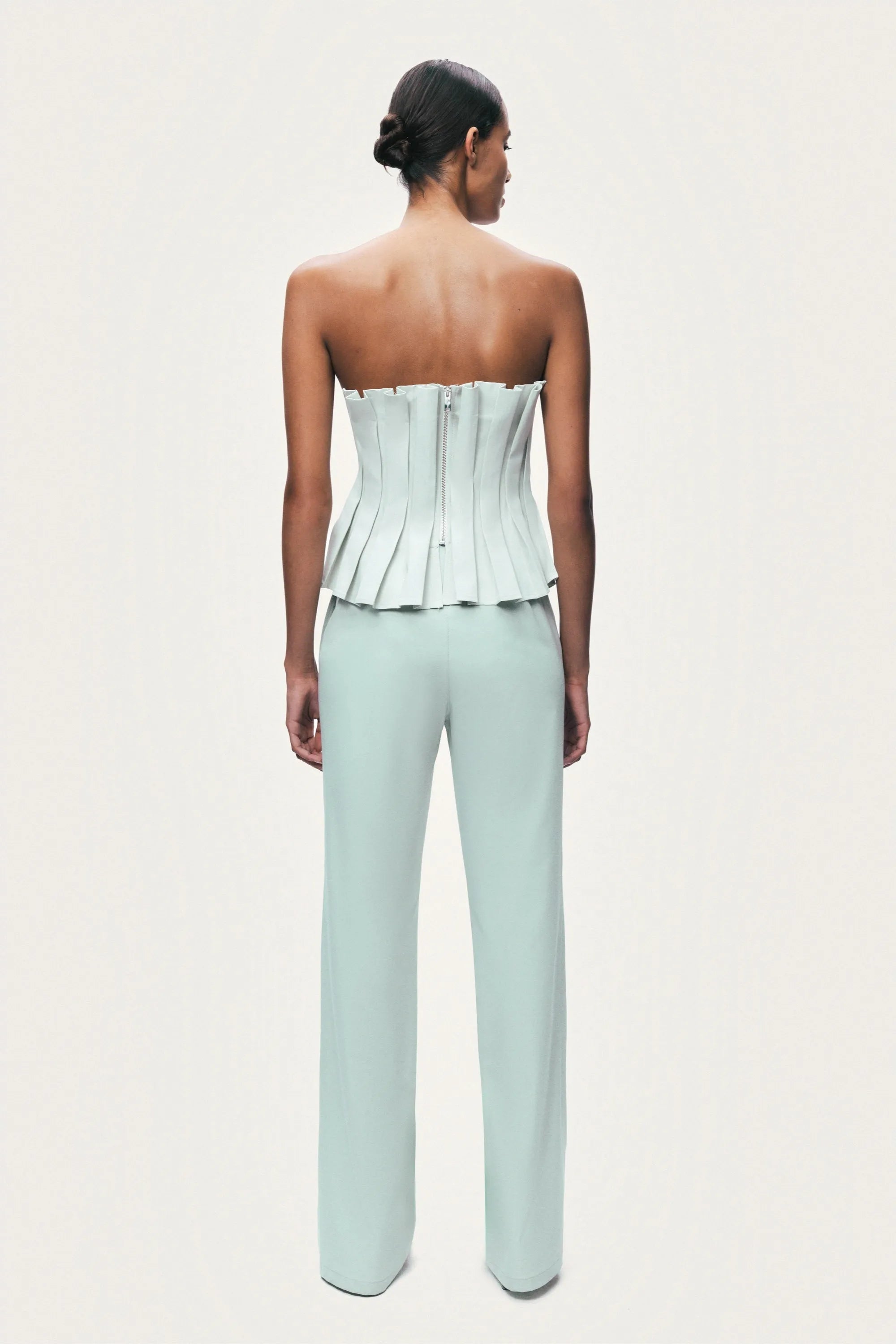 Nocturne Mint Green Women Straight Leg Trouser SKU: N26YN3514_0037 Image 08