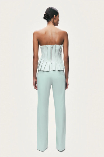 Nocturne Mint Green Women Straight Leg Trouser SKU: N26YN3514_0037 Image 08