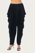 Nocturne Black Women Draped Relaxed-Fit Pants SKU: N26YN3515_0002 Image 05