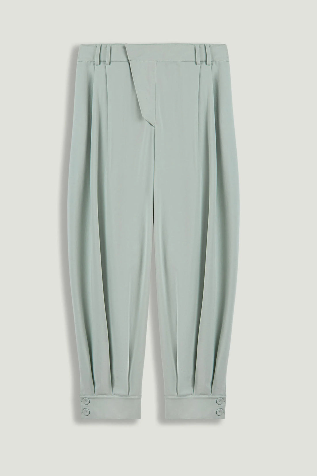 Nocturne Mint Green Women Draped High-Waist Harem Trouser SKU: N26YN3516_0037 Image 01