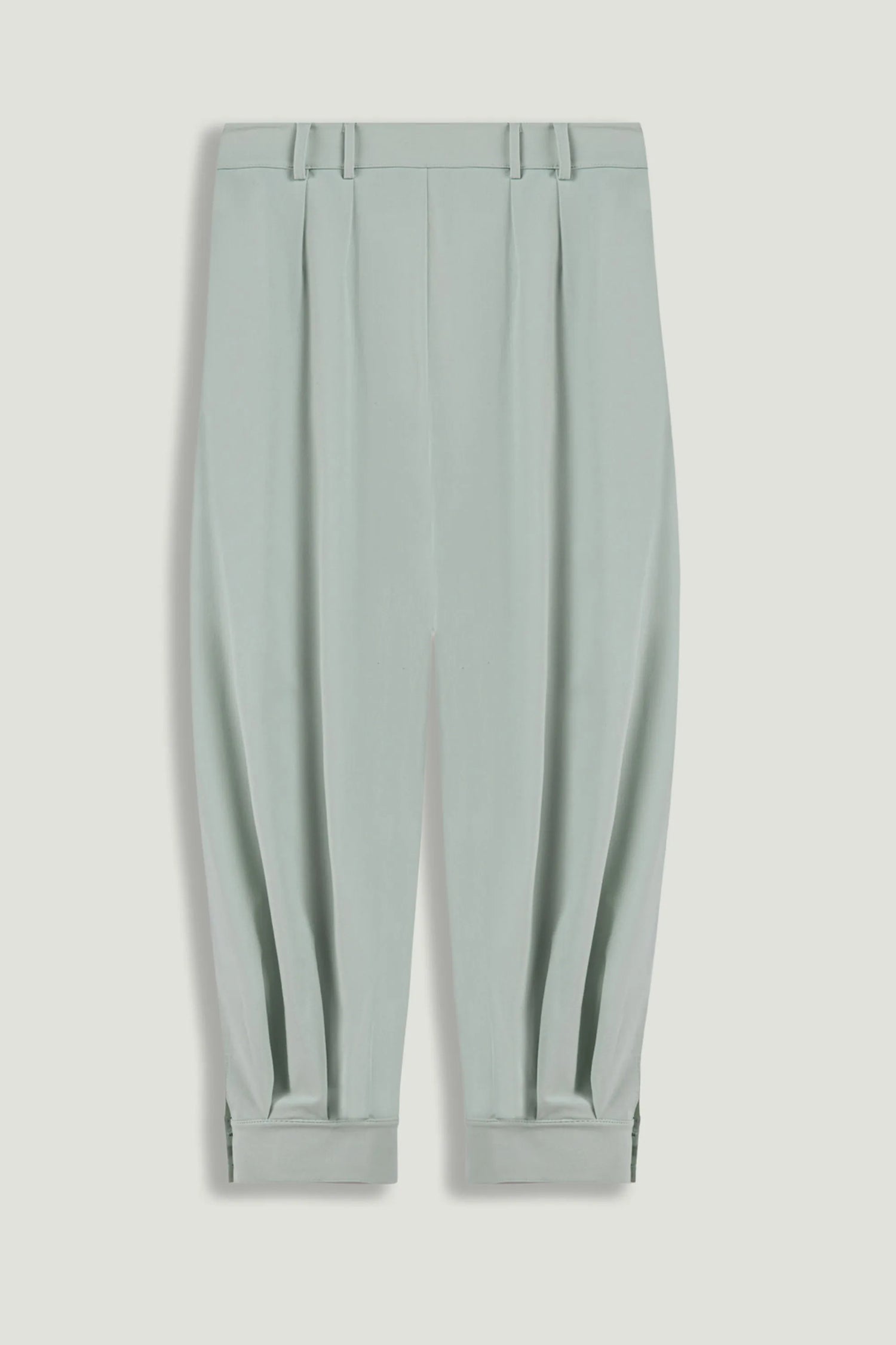 Nocturne Mint Green Women Draped High-Waist Harem Trouser SKU: N26YN3516_0037 Image 08