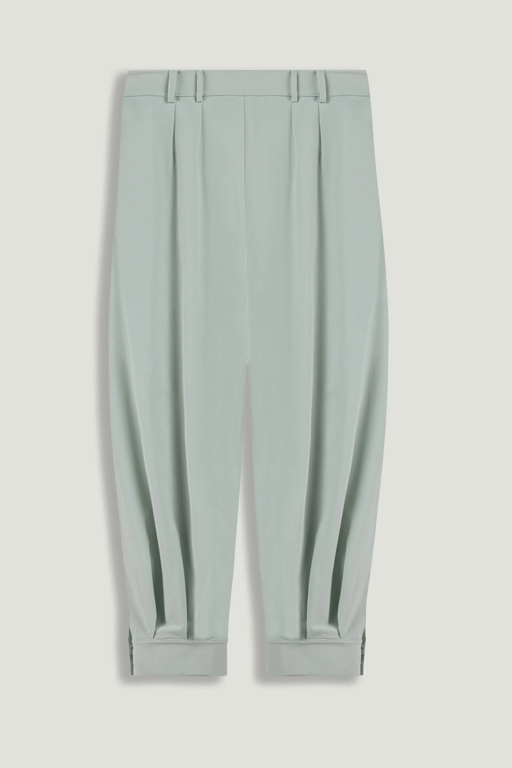 Nocturne Mint Green Women Draped High-Waist Harem Trouser SKU: N26YN3516_0037 Image 08