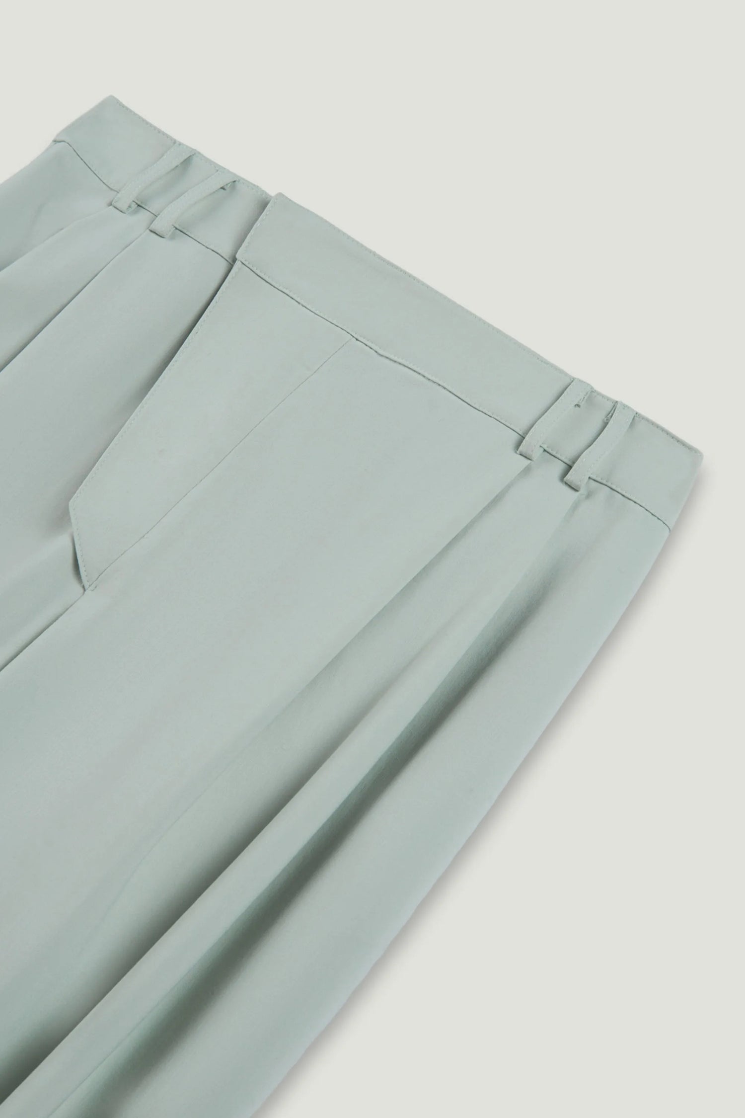 Nocturne Mint Green Women Draped High-Waist Harem Trouser SKU: N26YN3516_0037 Image 09