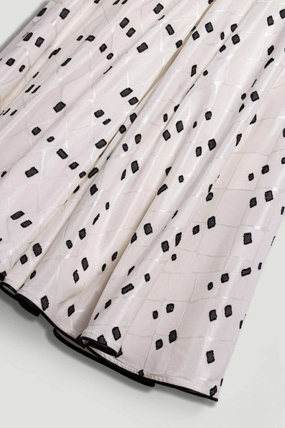 Nocturne Multi-Coloured Women Black and White Printed Midi Skirt SKU: N26YN4259_0007 Image 08