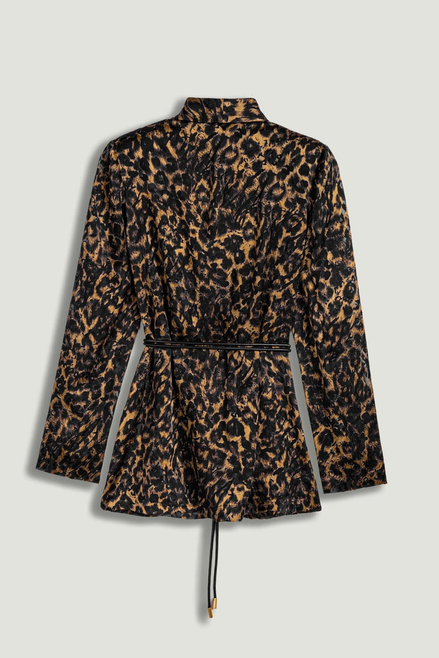 Nocturne Multi-Coloured Women Printed Leopard Belted Jacket SKU: N26YN5357_0007 Image 09