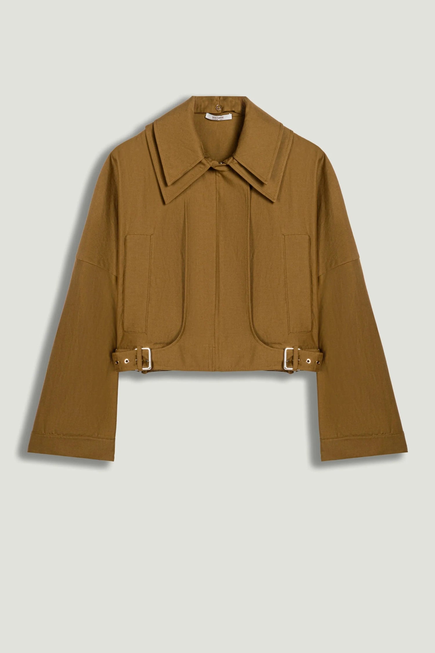 Nocturne Camel Women Belted Utility Jacket SKU: N26YN5358_0053 Image 01