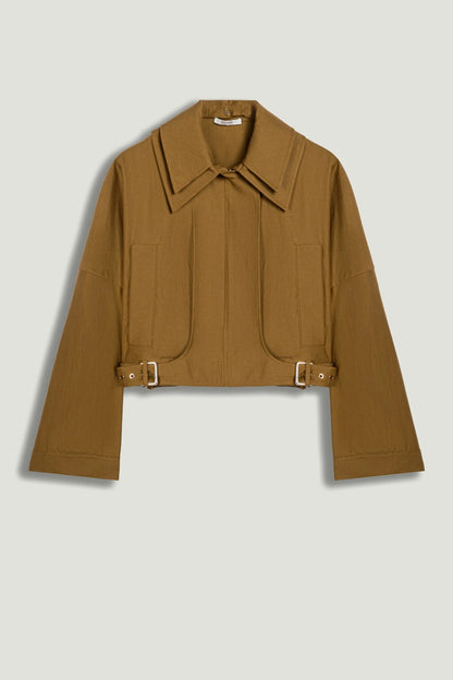 Nocturne Camel Women Belted Utility Jacket SKU: N26YN5358_0053 Image 01