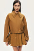 Nocturne Camel Women Belted Utility Jacket SKU: N26YN5358_0053 Image 02