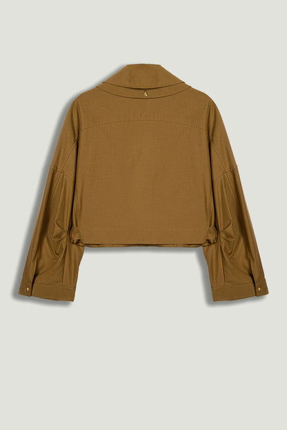 Nocturne Camel Women Belted Utility Jacket SKU: N26YN5358_0053 Image 09