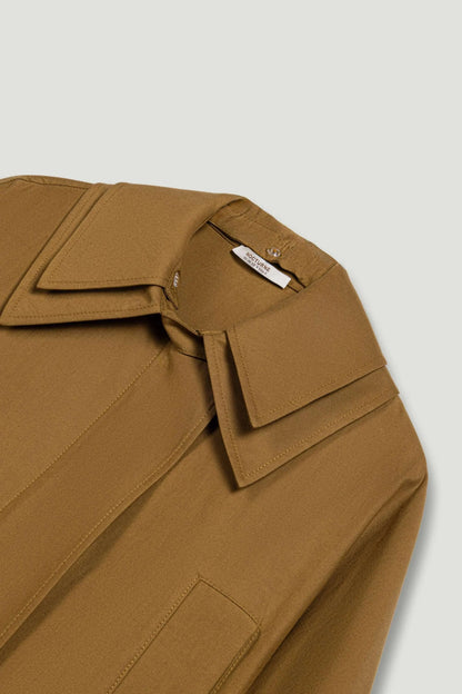 Nocturne Camel Women Belted Utility Jacket SKU: N26YN5358_0053 Image 10