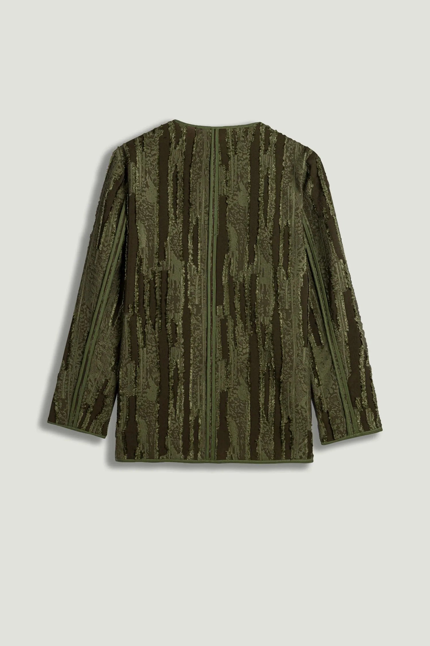 Nocturne Khaki Women Textured Tailored Jacket SKU: N26YN5365_0010 Image 11