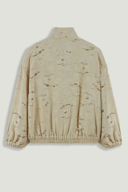 Nocturne Off-White Women Jacquard Bomber Jacket SKU: N26YN5374_0014 Image 09
