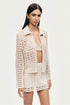 Nocturne Off-White Women Cropped Lace Jacket SKU: N26YN5375_0014 Image 04
