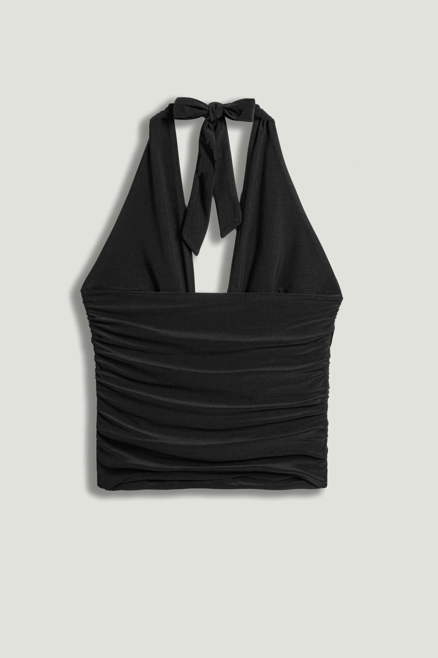 Nocturne Black Women Deep V Halter Detail Blouse SKU: N26YN6216_0002 Image 06