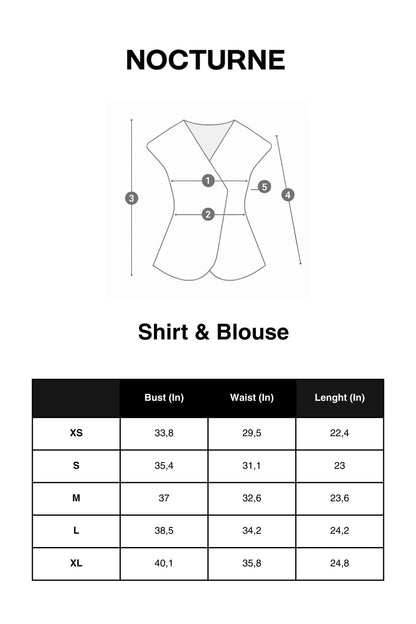 Nocturne Black Women Asymmetric Buckle-Detail Blouse SKU: N26YN6217_0002 Image 04
