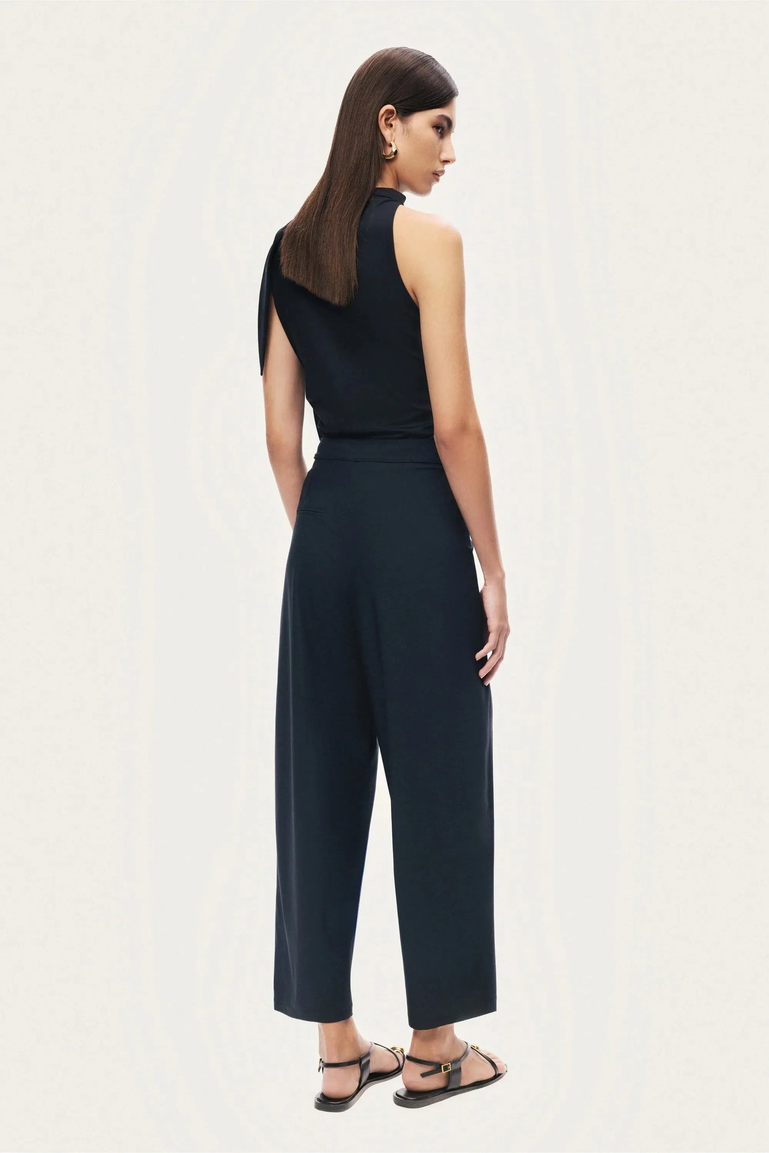 Nocturne Black Women Asymmetric Buckle-Detail Blouse SKU: N26YN6217_0002 Image 08