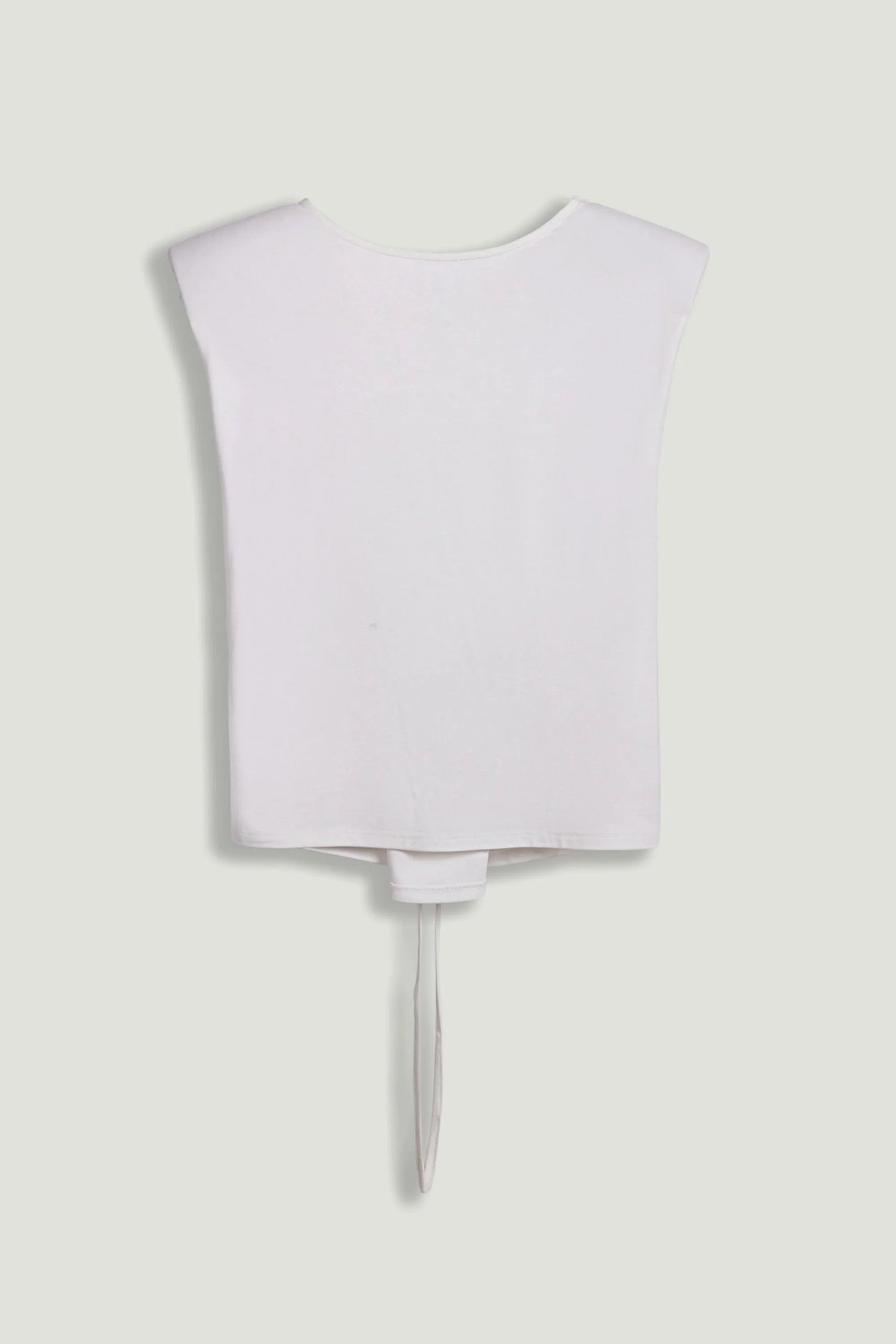 Nocturne White Women T-Shirt with Lace-Up Back Detail SKU: N26YN70083_0001 Image 01