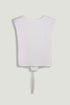 Nocturne White Women T-Shirt with Lace-Up Back Detail SKU: N26YN70083_0001 Image 01