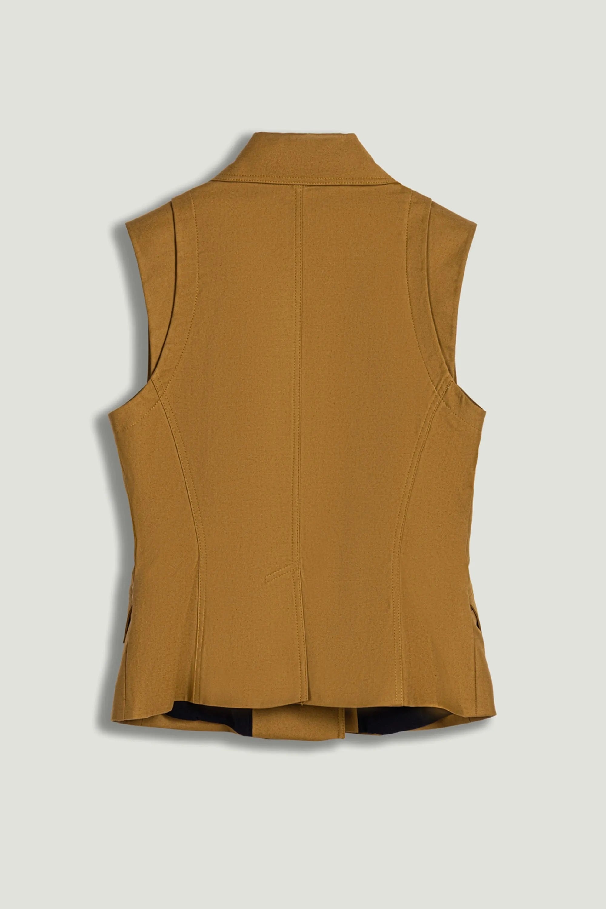 Nocturne Camel Women Tailored Double-Breasted Vest SKU: N26YN7082_0053 Image 08