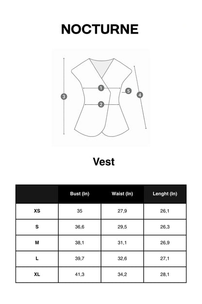 Nocturne Black Women Textured Tailored Vest SKU: N26YN7083_0002 Image 04