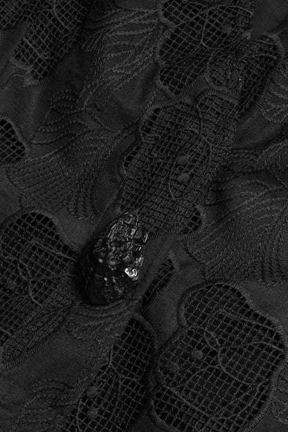 Nocturne Black Women Textured Tailored Vest SKU: N26YN7083_0002 Image 10