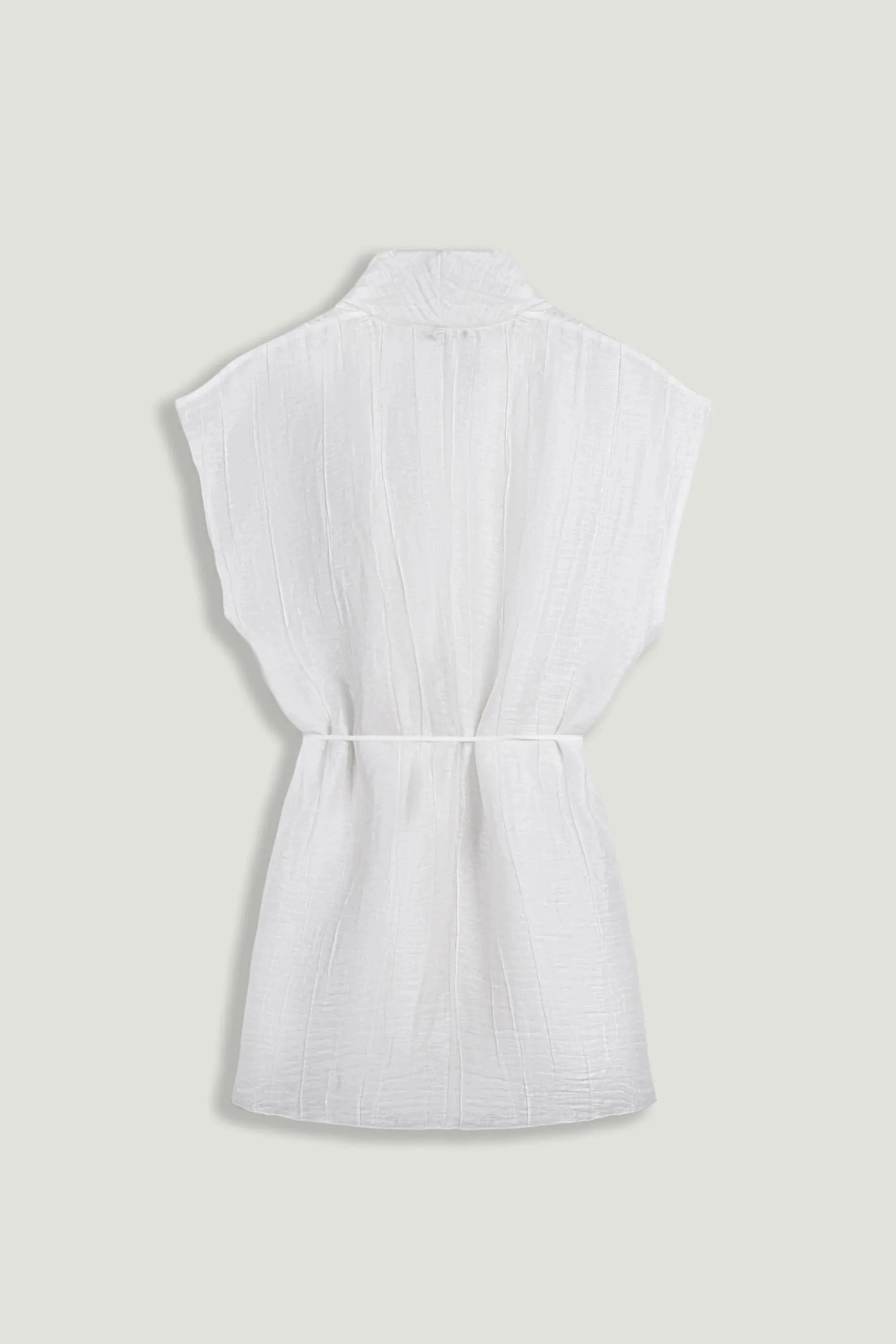 Nocturne White Women Sheer Belted Vest SKU: N26YN7084_0001 Image 08