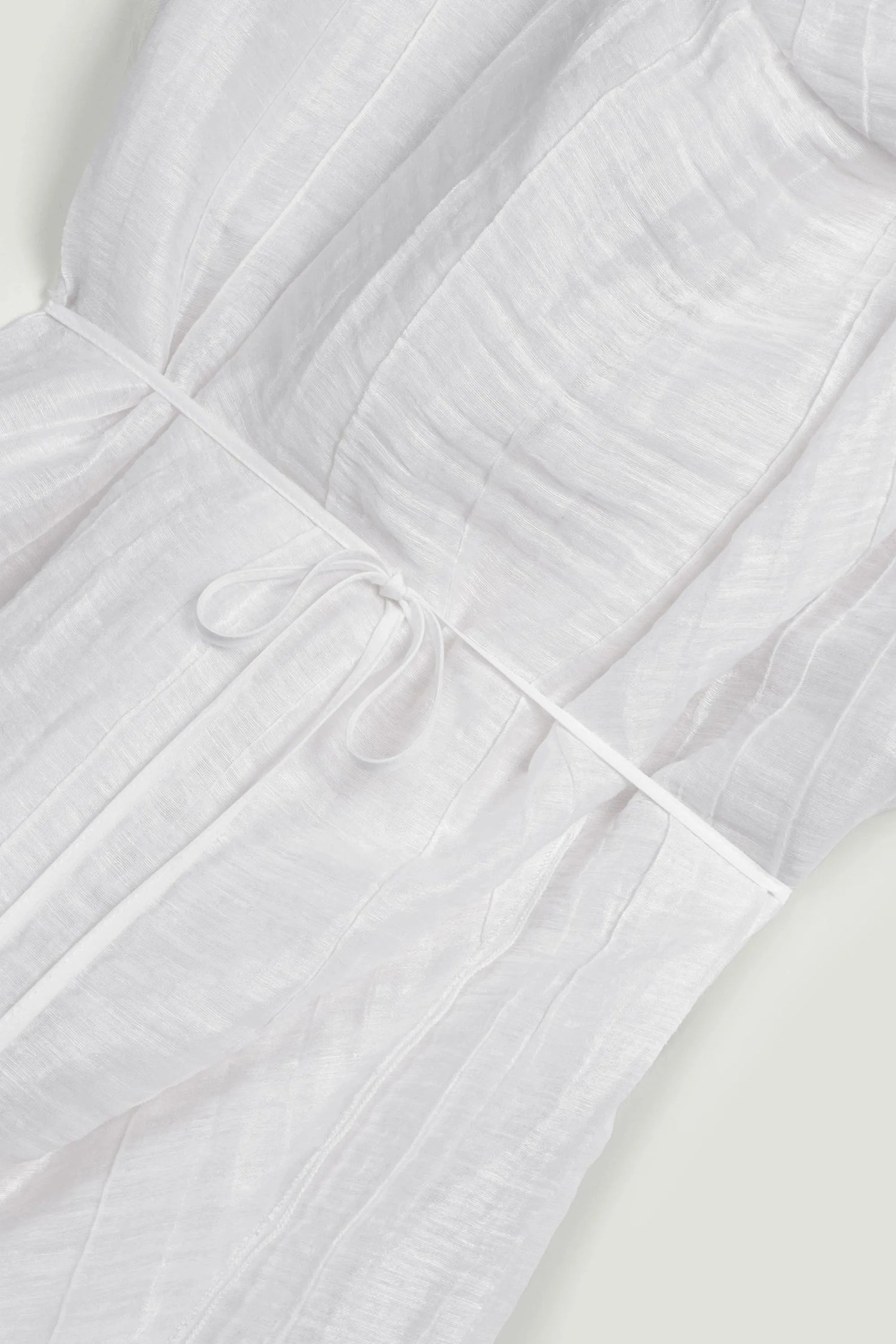 Nocturne White Women Sheer Belted Vest SKU: N26YN7084_0001 Image 09