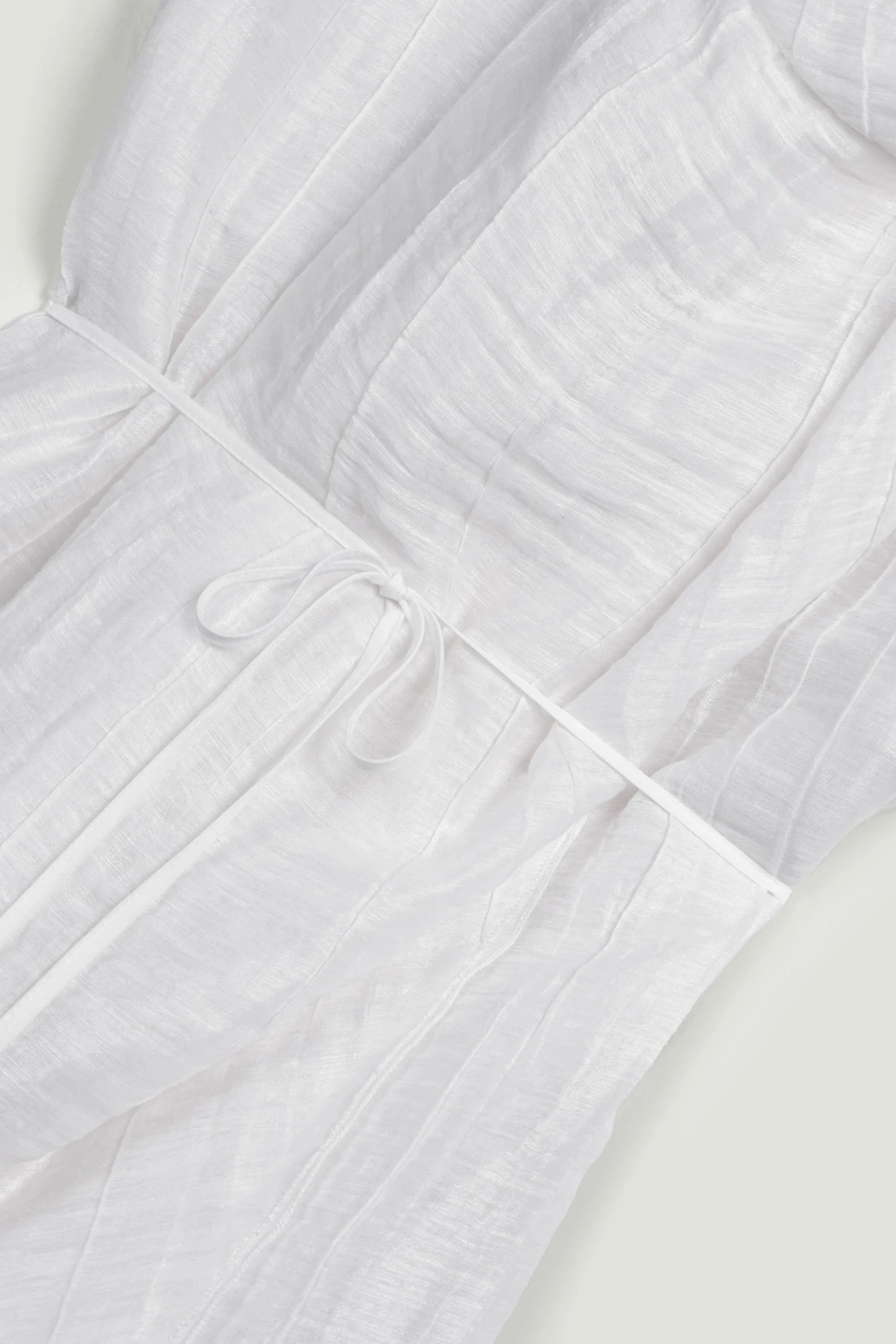 Nocturne White Women Sheer Belted Vest SKU: N26YN7084_0001 Image 09