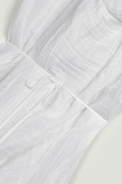 Nocturne White Women Sheer Belted Vest SKU: N26YN7084_0001 Image 09