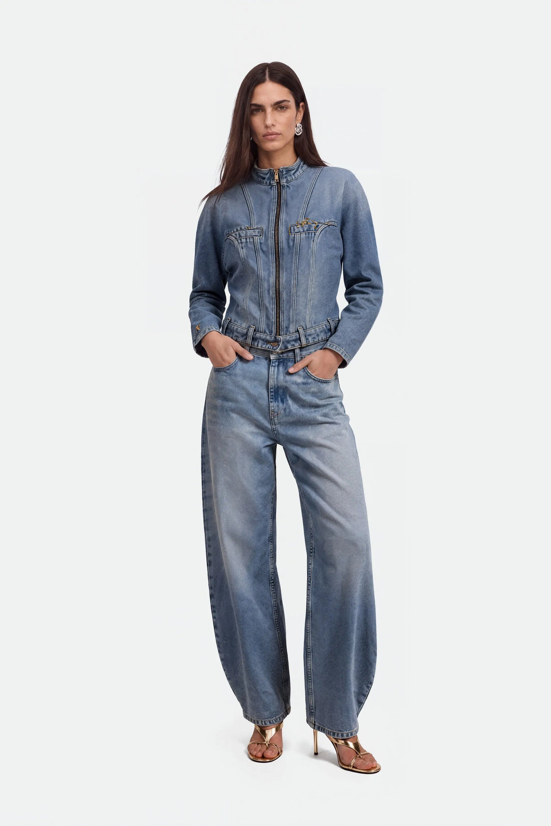 Nocturne Blue Women Balloon Leg Jeans SKU: N27KD18171_0011 Image 01