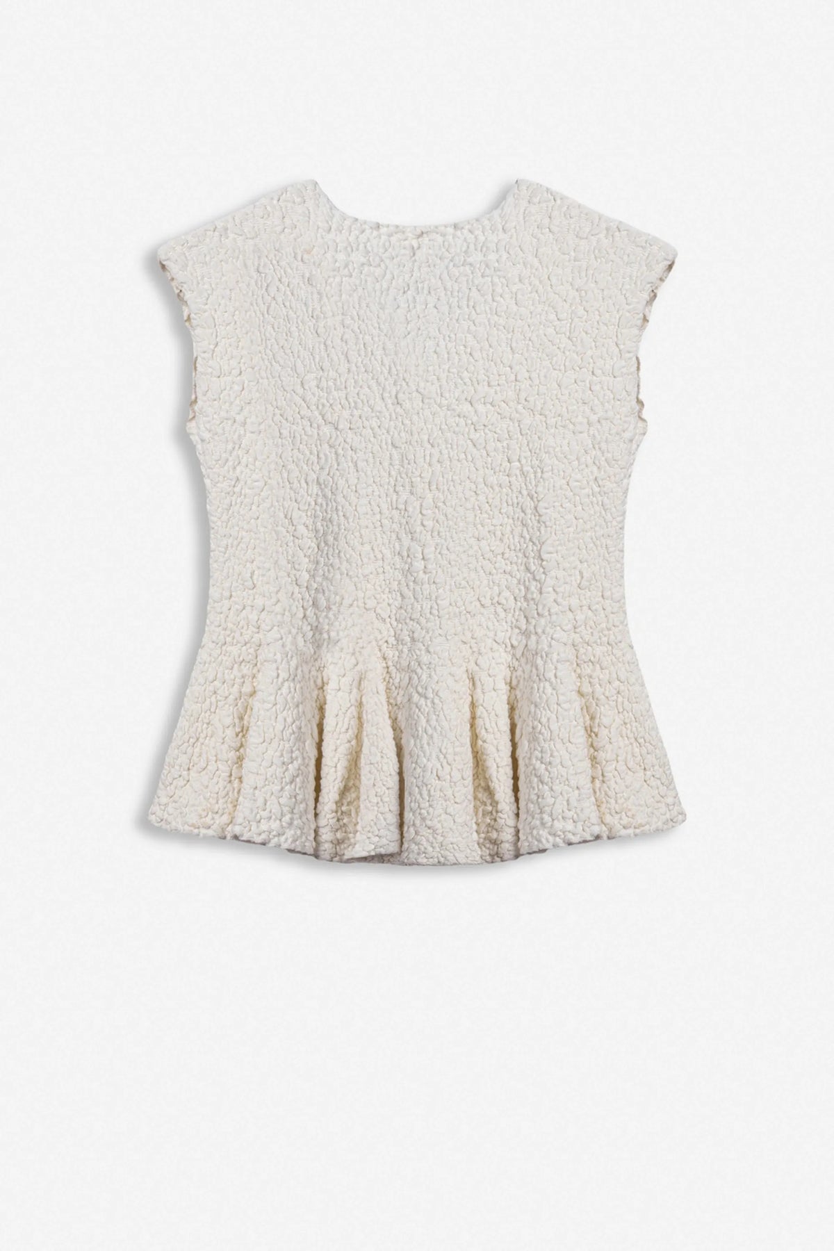 Nocturne Off-White Women Accessory Detail Crew Neck Knit Top SKU: N27KD50201_0014 Image 06
