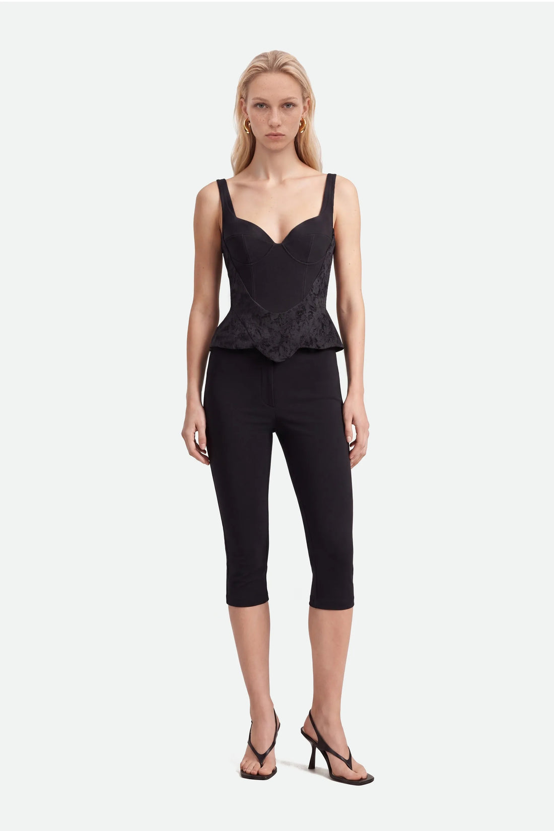 Nocturne Black Women Boned Sweetheart Bustier Top SKU: N27KN19036_0002 Image 01