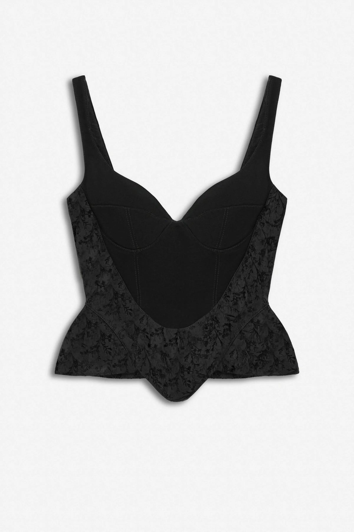 Nocturne Black Women Boned Sweetheart Bustier Top SKU: N27KN19036_0002 Image 05