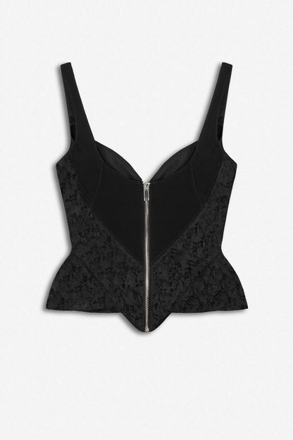 Nocturne Black Women Boned Sweetheart Bustier Top SKU: N27KN19036_0002 Image 06