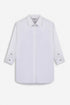Nocturne White Women Zip Detail Relaxed Shirt SKU: N27KN25261_0001 Image 01