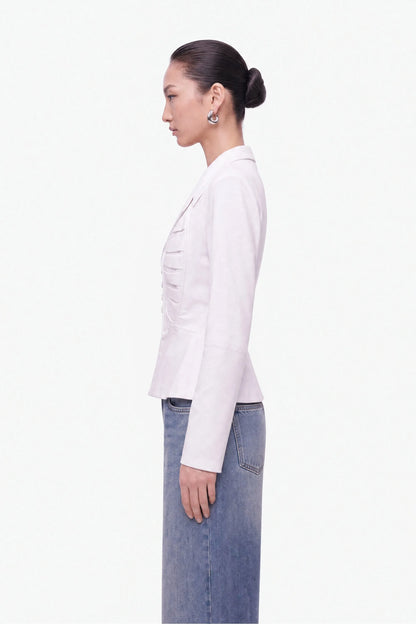 Nocturne White Women Pleat Detail Shirt SKU: N27KN25262_0001 Image 02