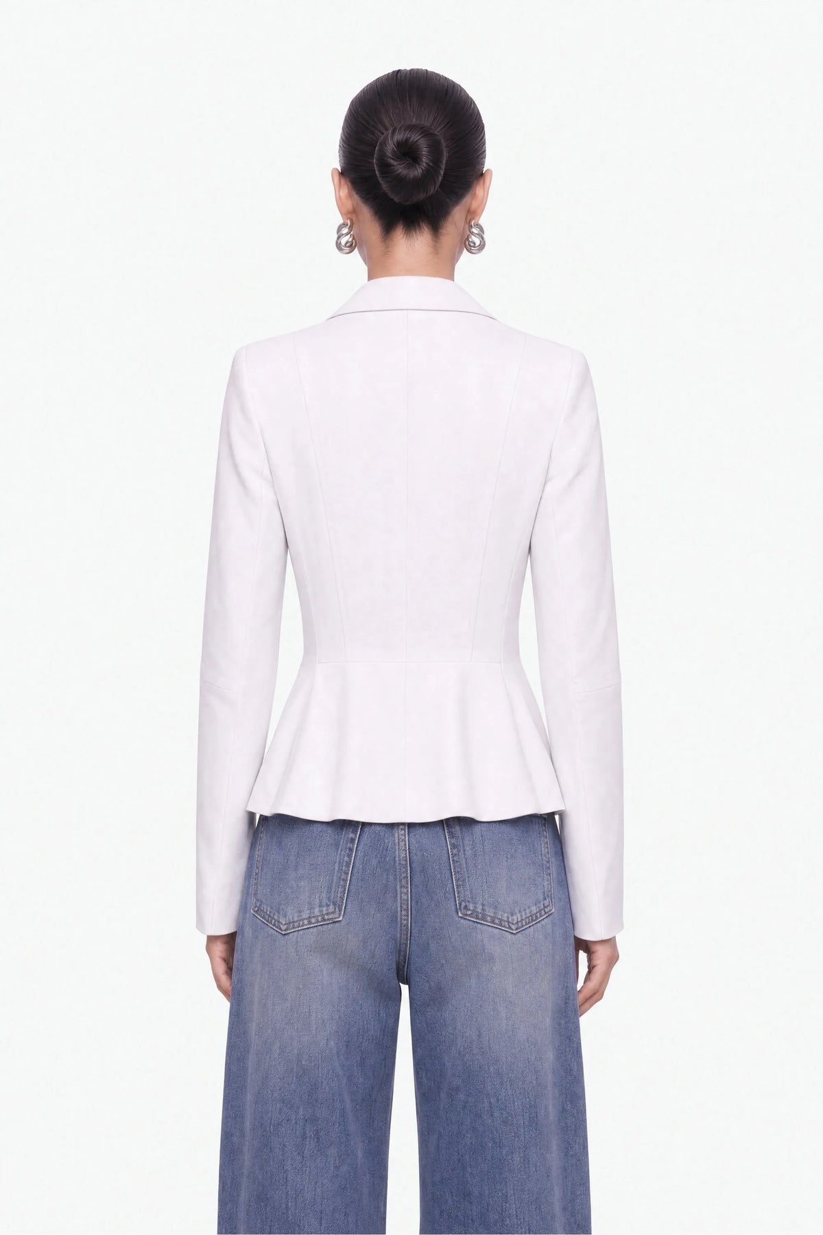 Nocturne White Women Pleat Detail Shirt SKU: N27KN25262_0001 Image 04