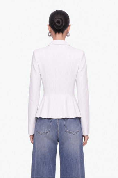 Nocturne White Women Pleat Detail Shirt SKU: N27KN25262_0001 Image 04