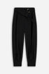 Nocturne Black Women Belted Harem Trousers SKU: N27KN3540_0002 Image 01