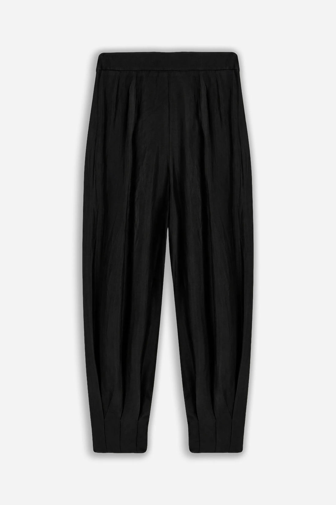 Nocturne Black Women Belted Harem Trousers SKU: N27KN3540_0002 Image 02