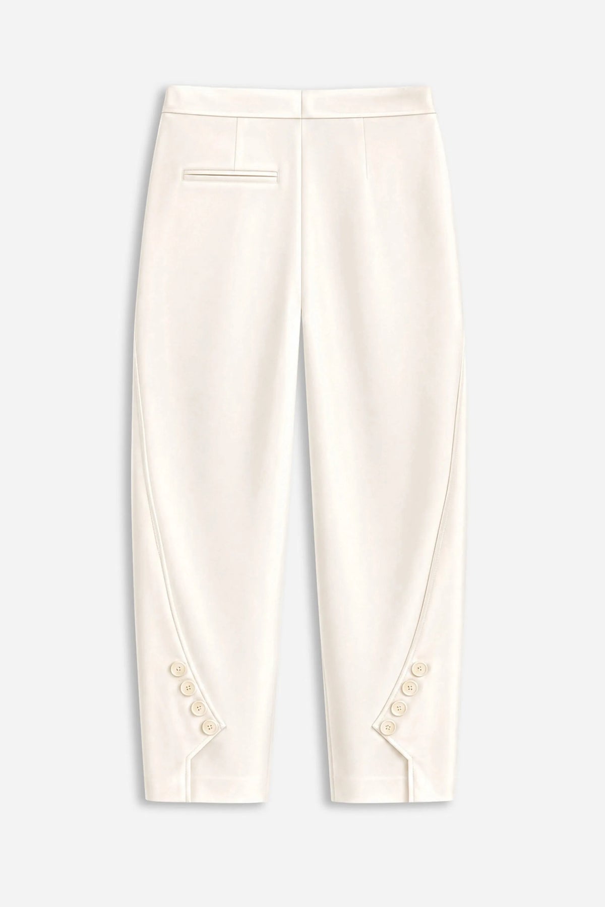Nocturne Off-White Women High Waist Balloon Leg Trousers SKU: N27KN3541_0014 Image 06