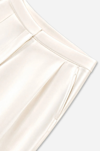 Nocturne Off-White Women High Waist Balloon Leg Trousers SKU: N27KN3541_0014 Image 07